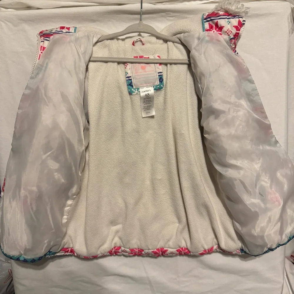 Carter's Nordic Puffer Coat Hooded Winter Snow Pants 6X